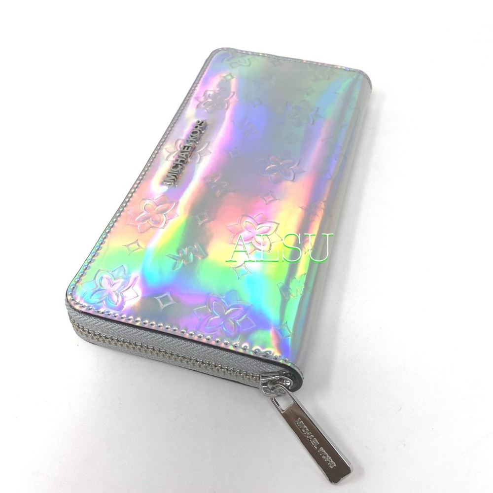 Michael Kors LG Continental Wallet Mirror Silver - Picture 5 of 7